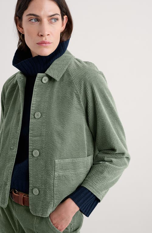 Seasalt Cornwall Ocean Mist Chore Jacket In Green