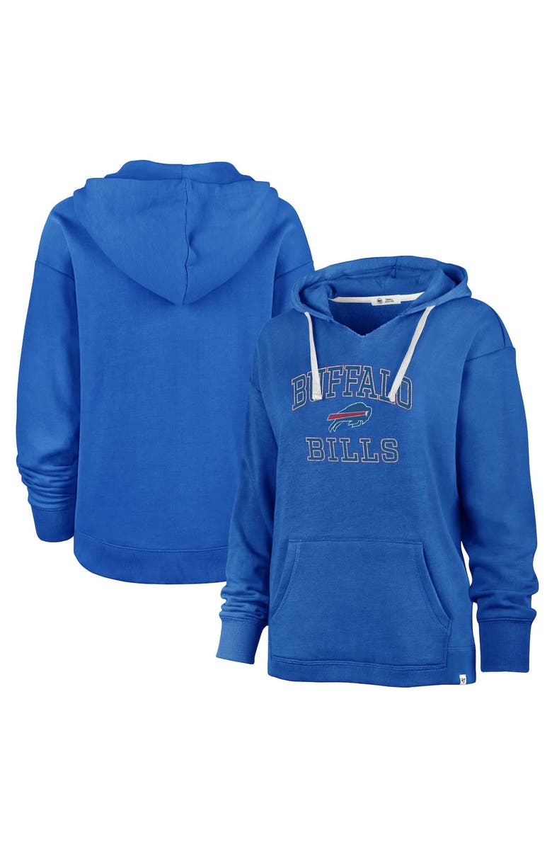 '47 Women's '47  Royal Buffalo Bills Plus Size Clarity Kennedy Pullover Hoodie, Alternate, color, Royal