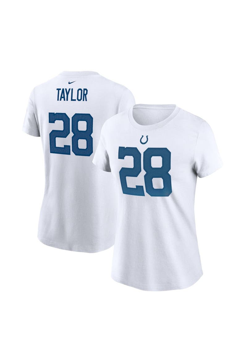 Women's Nike Jonathan Taylor White Indianapolis Colts Player Name & Number T-Shirt, Main, color, White