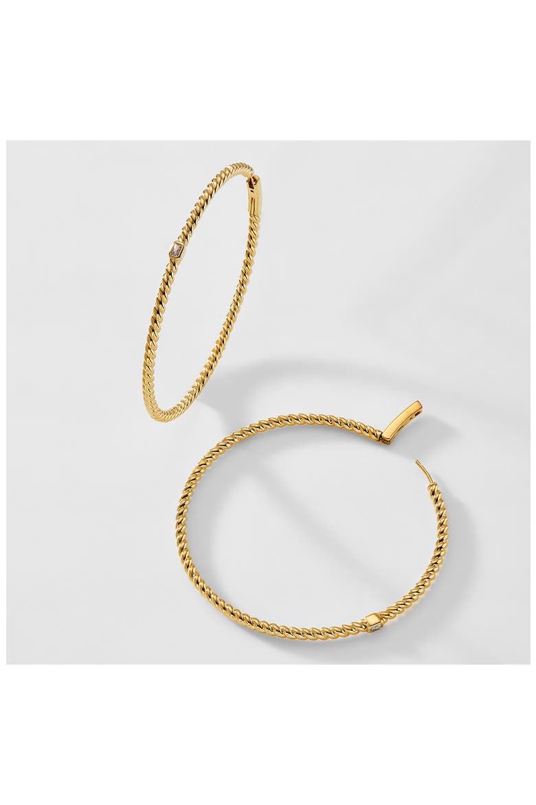 Golden Hour Extra Large Hoop Earrings, Alternate, color, GOLD