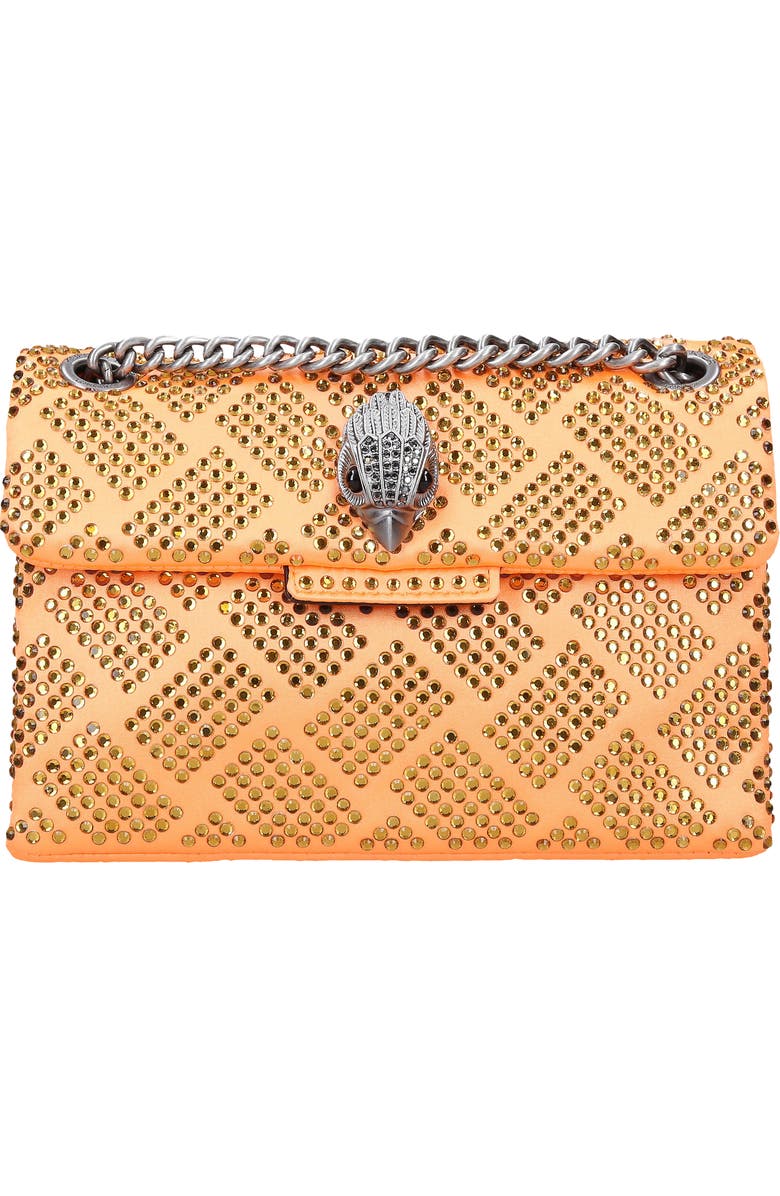 Kurt Geiger London Mini Kensington Embellished Fabric Convertible Crossbody Bag, Main, color,