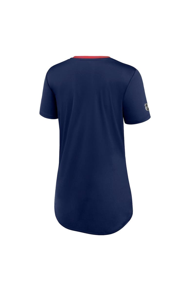 FANATICS Women's Fanatics Branded Navy Washington Capitals Authentic Pro Locker Room T-Shirt, Alternate, color,