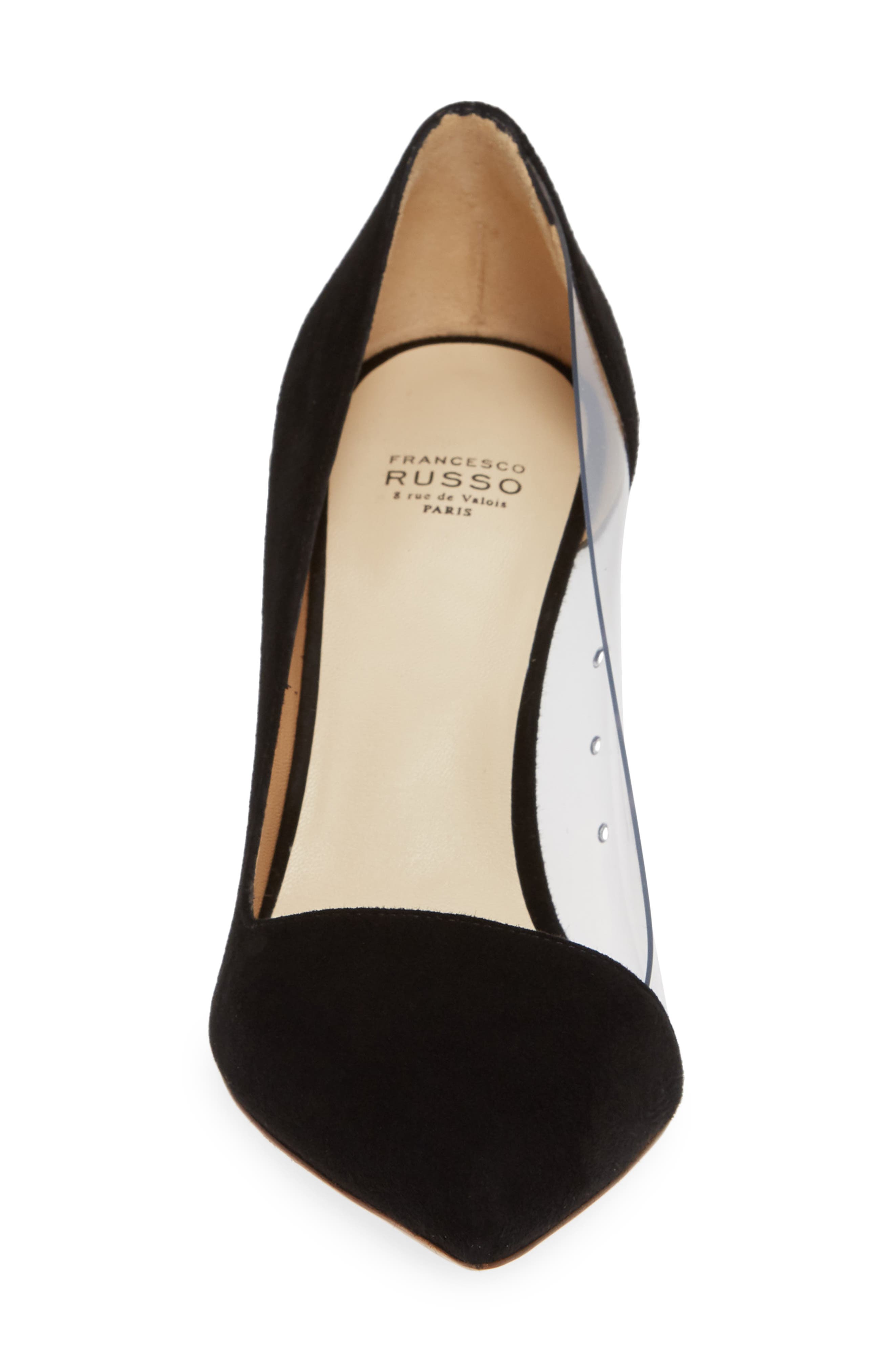 Francesco Russo Clear Inset Pump, Alternate, color, 