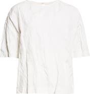 Proenza Schouler Hansly Crinkle Cotton Blend Top