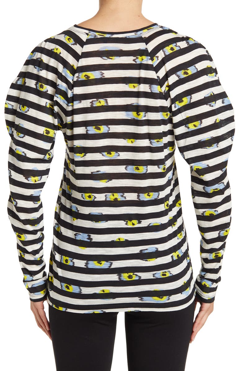 Proenza Schouler Mutton Sleeve Tissue Jersey Top, Alternate, color, 