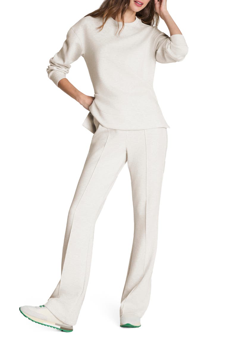 Brushed AirEssentials® Flare Leg Pants, Alternate, color, HEATHER CREAM