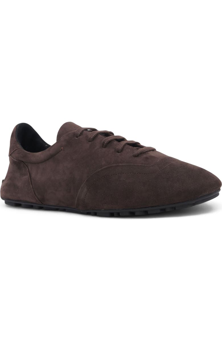 Aquatalia Qrystal Weatherproof Sneaker, Main, color, Espresso Suede