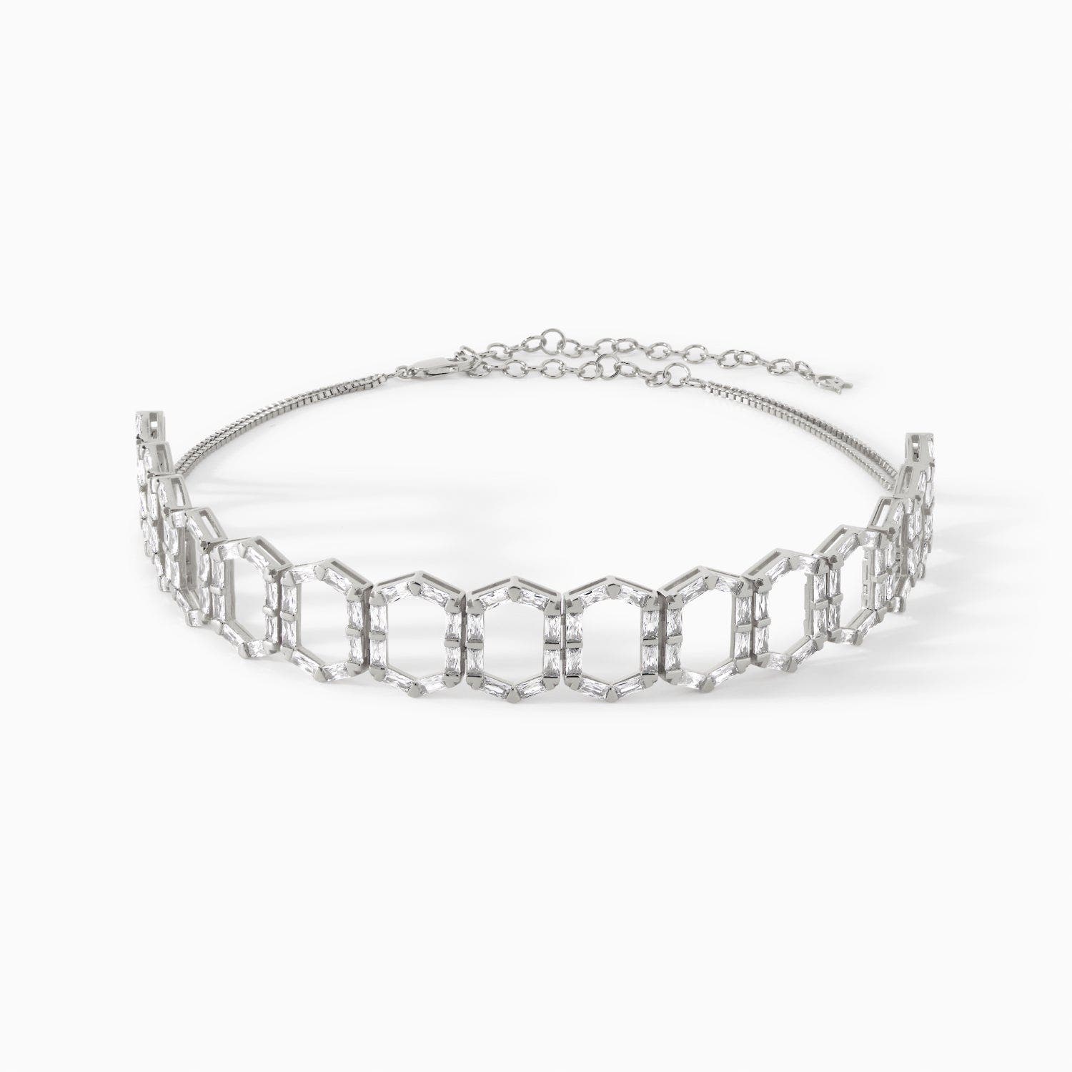 Ora Ana The Cleo Choker Necklace In Silver