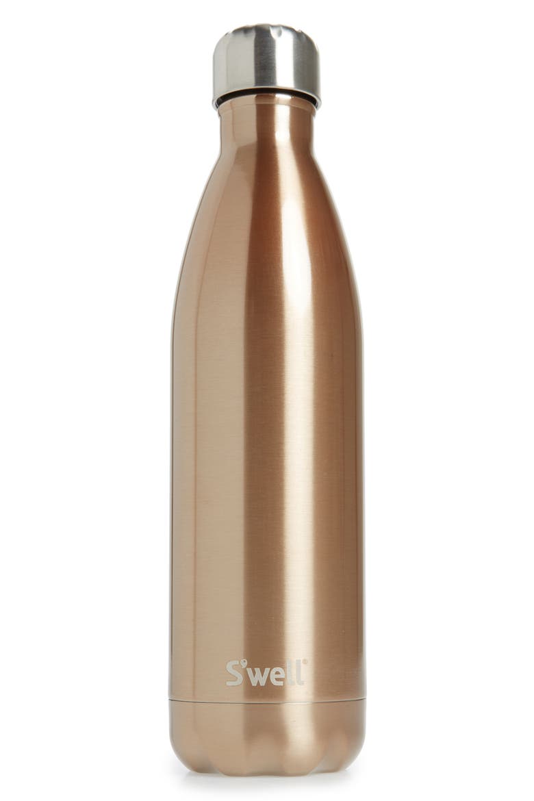 Pyrite Collection Water Bottle, Main, color, GOLD