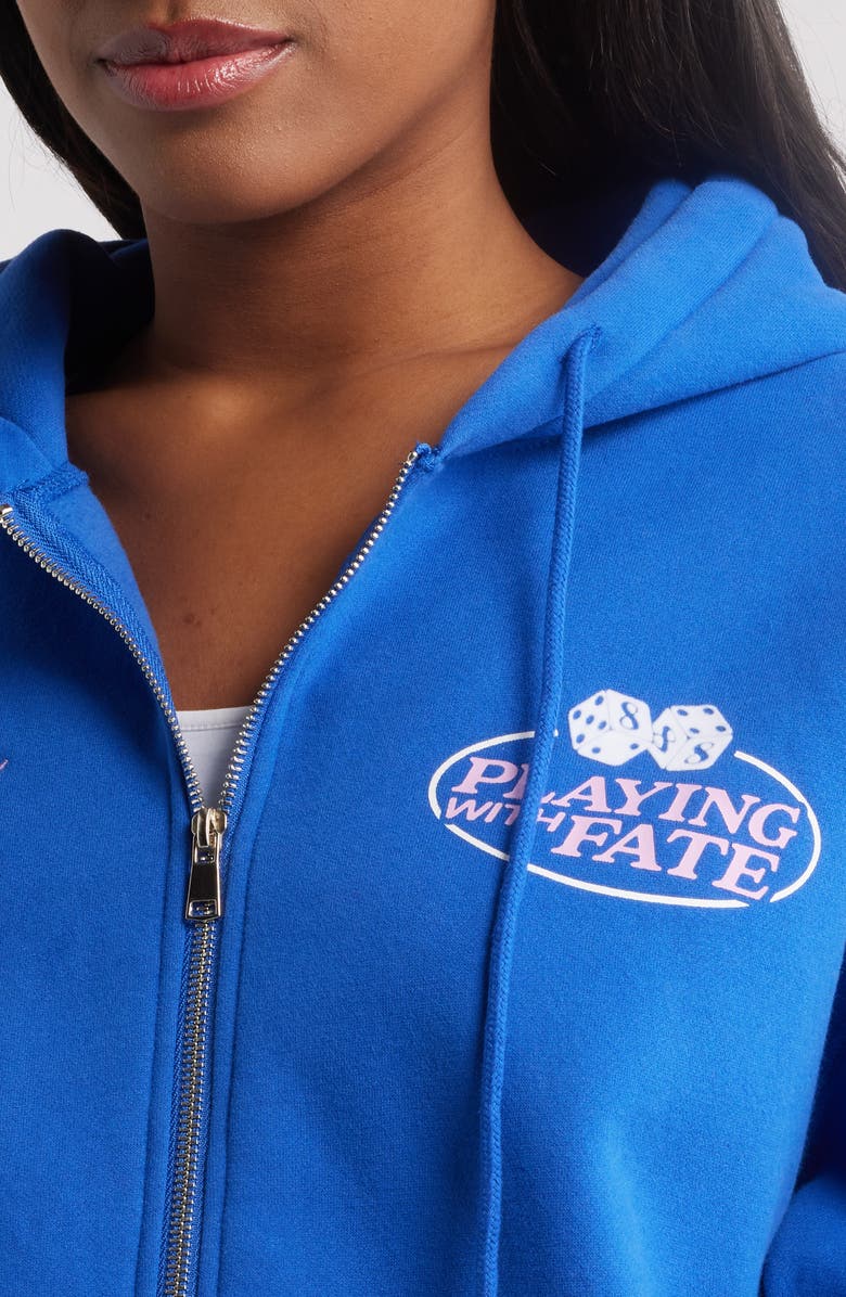 THE MAYFAIR GROUP Playing with Fate Hoodie, Alternate, color, Blue
