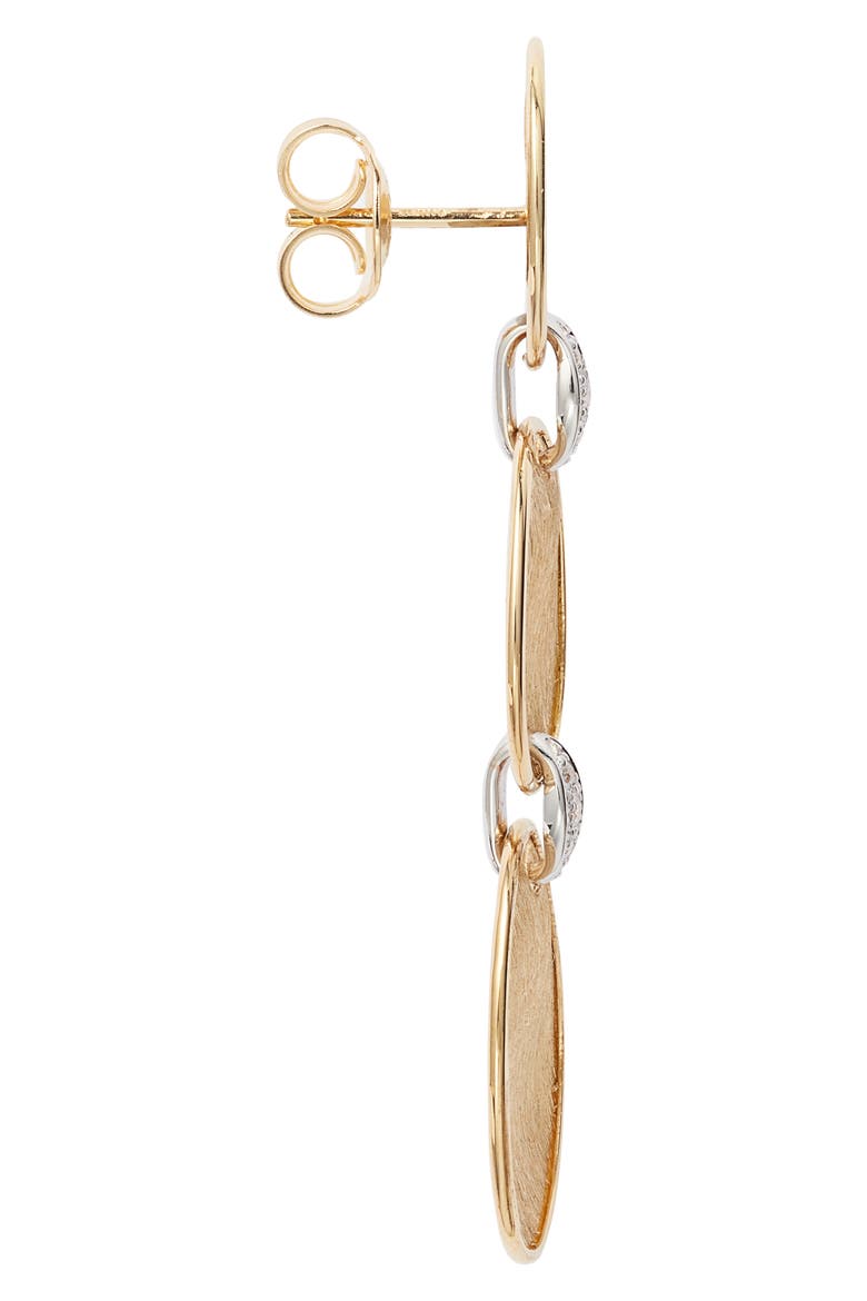 Lunaria Diamond Triple Drop Earrings, Alternate, color, YELLOW/WHITE GOLD