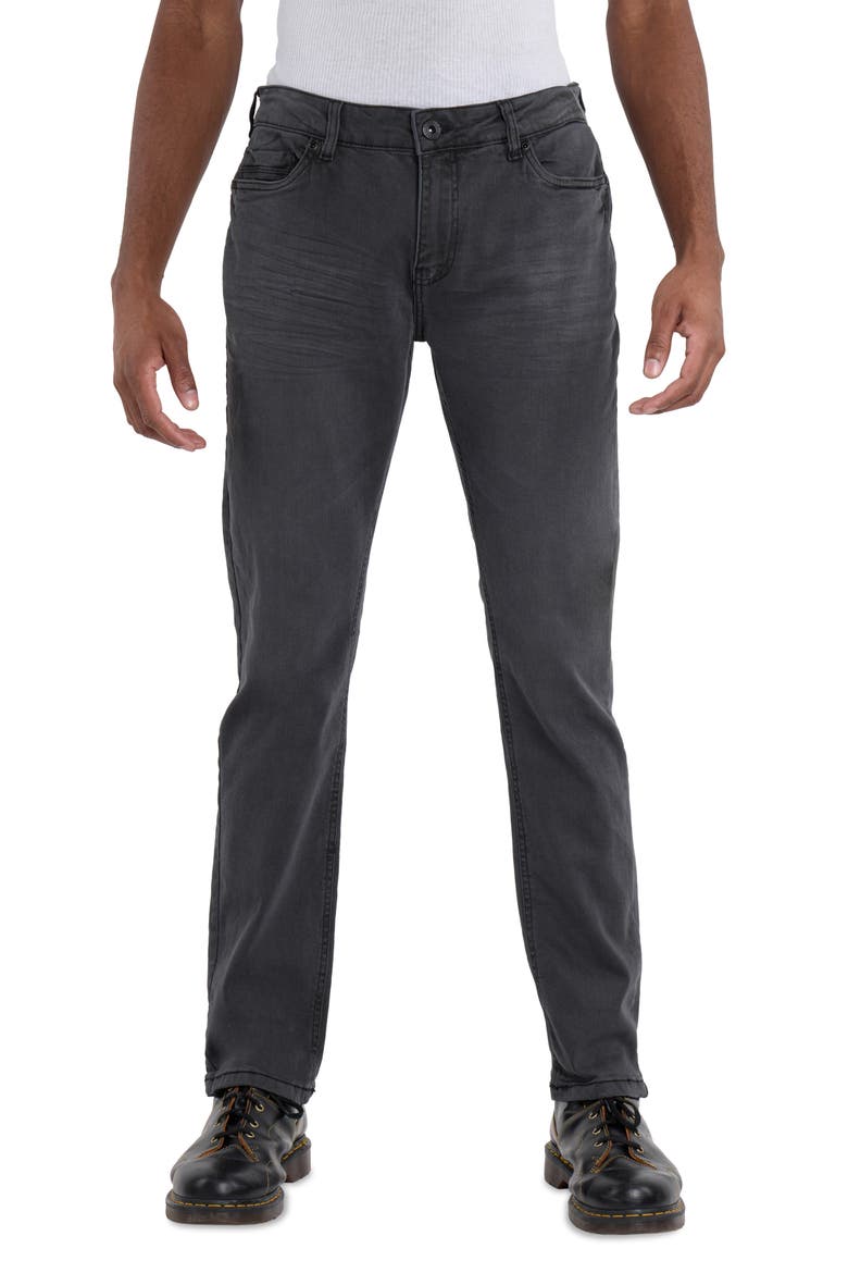 Cultura Slim Fit Stretch Jeans, Main, color, DARK GREY