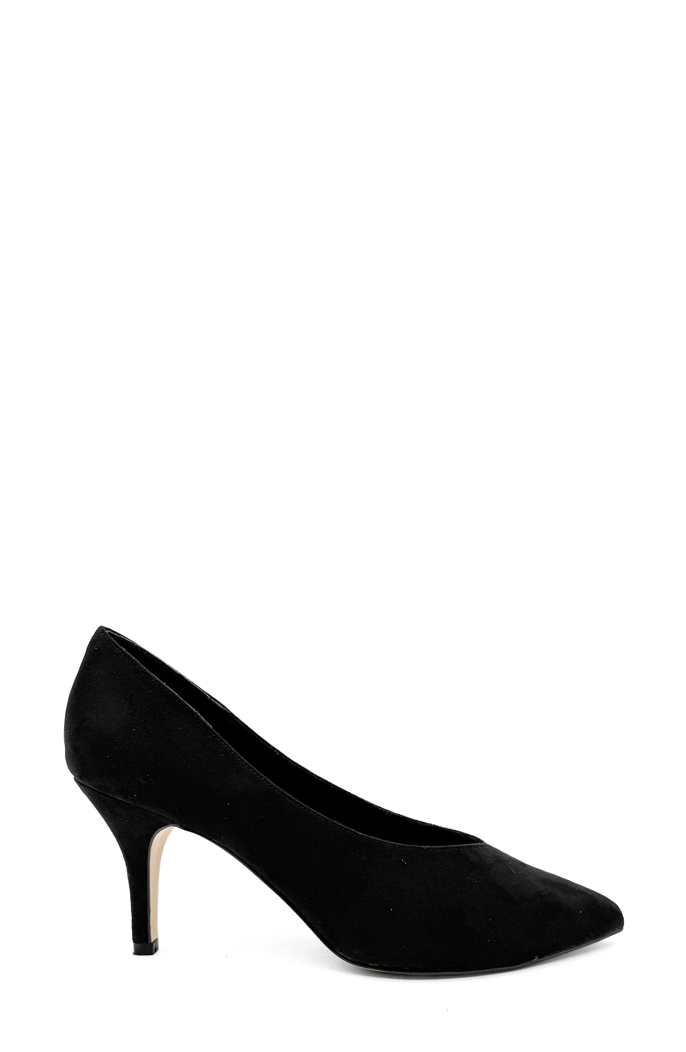 CHELSEA CREW Vera Pointed Toe Pump, Alternate, color, Black Micro