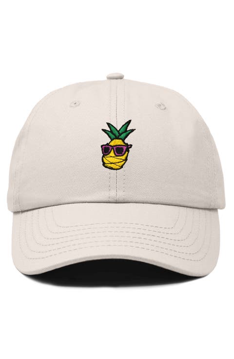 Pineapple Embroidered Dad Hat