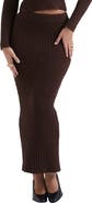 HOUSE OF CB Sloane Bouclé Knit Skirt