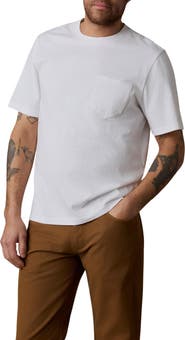 Faherty Patch Pocket Cotton T-Shirt