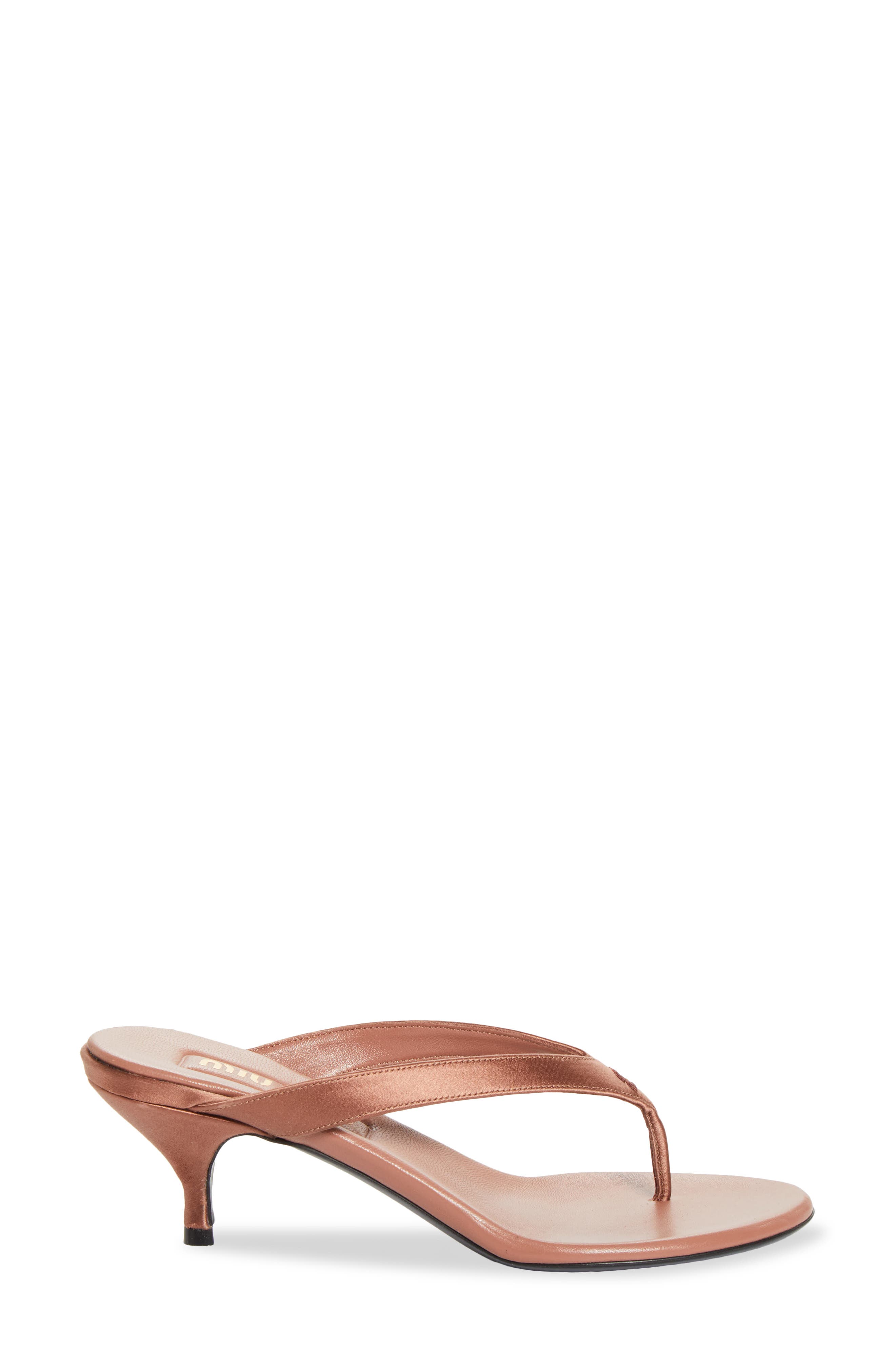 Miu Miu Leather Thong Sandal, Alternate, color, 