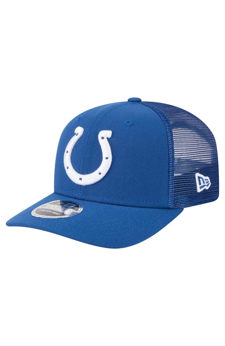 New Era Men's New Era Royal Indianapolis Colts Team Collection 9SEVENTY Stretch-Snap Adjustable Hat, Main, color,
