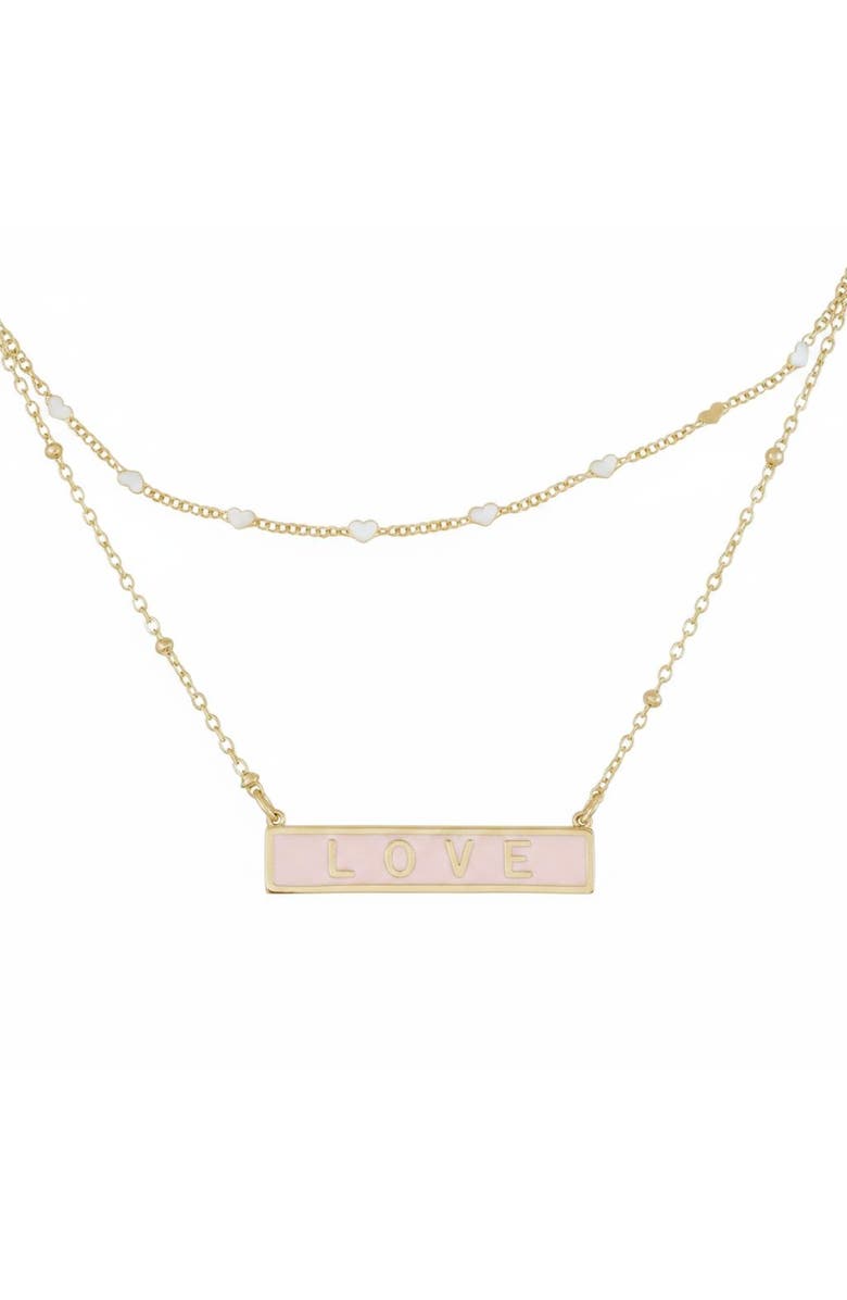 Ivy & Pearl Co. Dainty Heart Layering Chain, Main, color, Gold