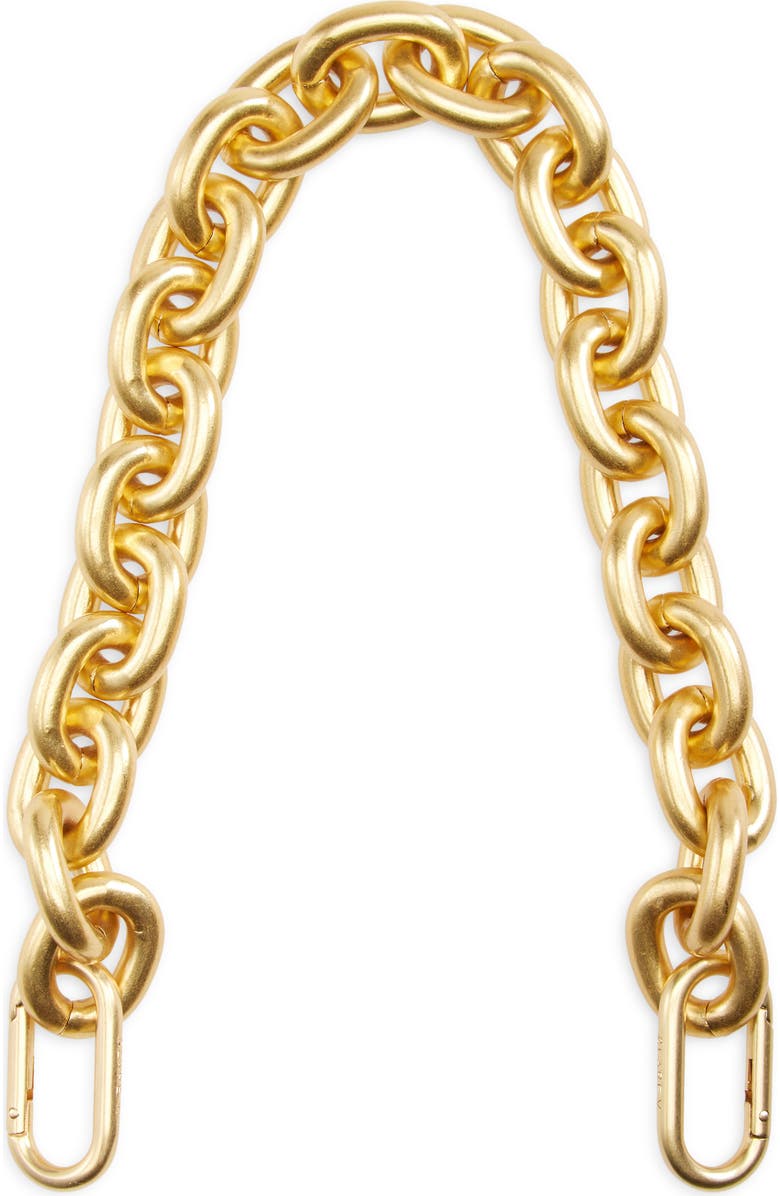 Clare V. Shortie Chain Strap, Main, color, Vintage Gold