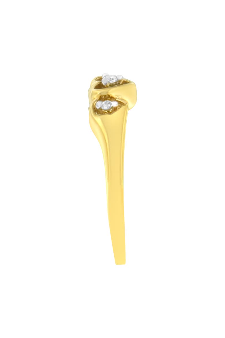 10KT Yellow Gold 1/20 cttw Diamond Heart Diamond Ring, Alternate, color, Yellow