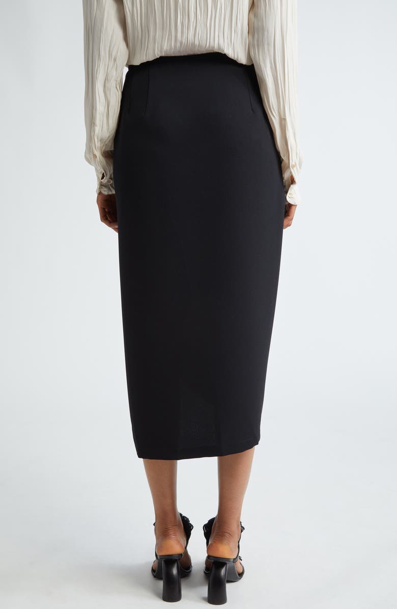 Dries Van Noten Draped Satin Maxi Skirt, Alternate, color,