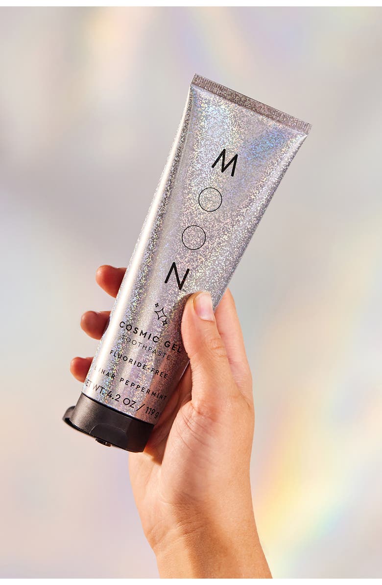 MOON Lunar Peppermint Cosmic Gel Fluoride-Free Whitening Toothpaste, Alternate, color,