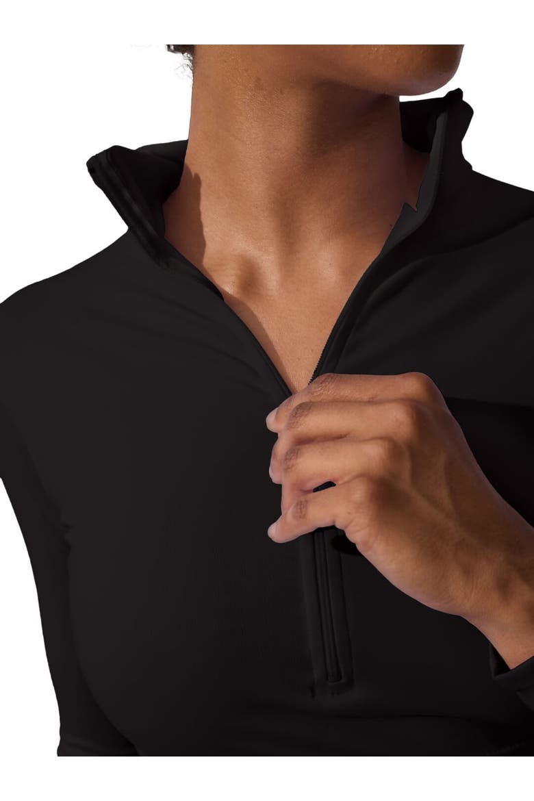 Turtleneck Long Sleeve Top, Alternate, color, black