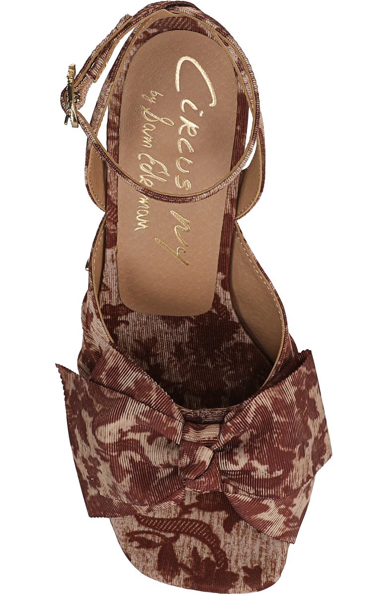 Circus NY by Sam Edelman Wilma Ankle Strap Sandal, Alternate, color, Rich Cognac Multi