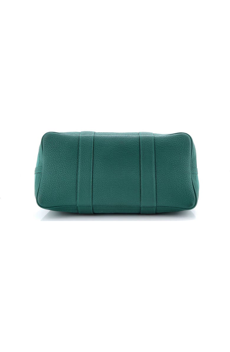 Pre-Owned Hermes Garden Party Tote Toile and Leather 36, Alternate, color, Malachite