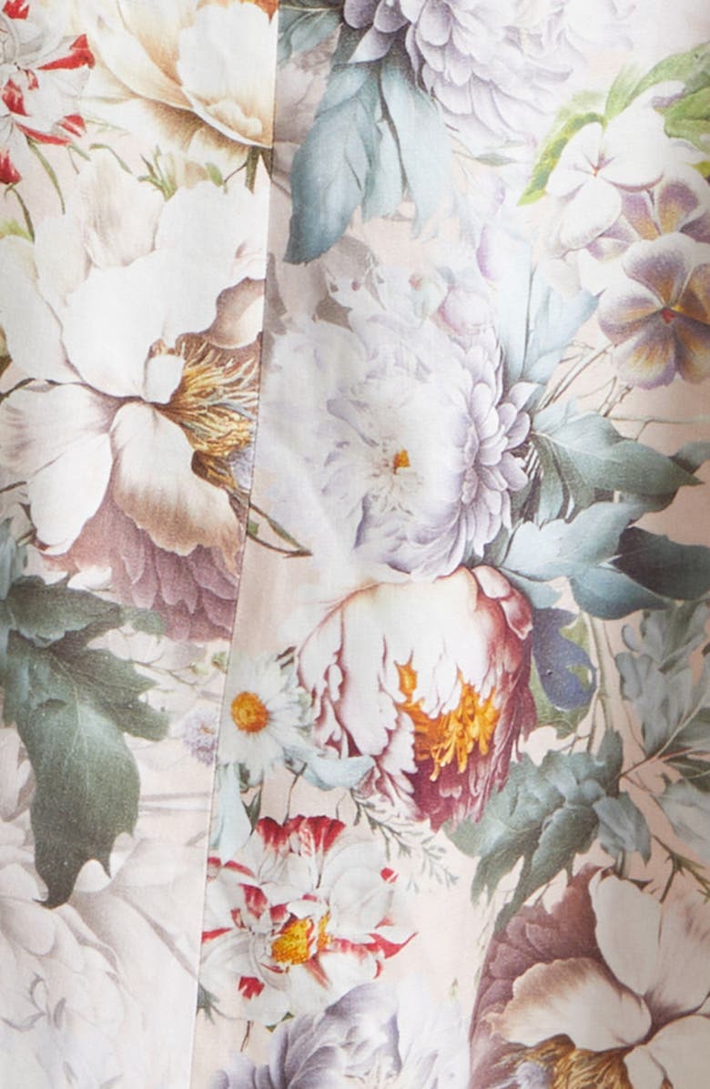 Alice + Olivia Floral Print Sleeveless Maxi Dress, Alternate, color, Sweet Peony