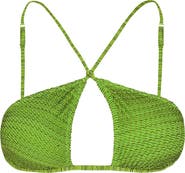 ViX Paula Hermanny Nicole Mesh Overlay Bikini Top