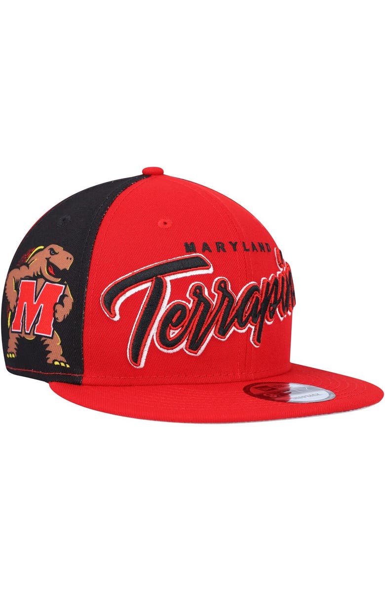 New Era Men's New Era  Red Maryland Terrapins Outright 9FIFTY Snapback Hat, Main, color, 
