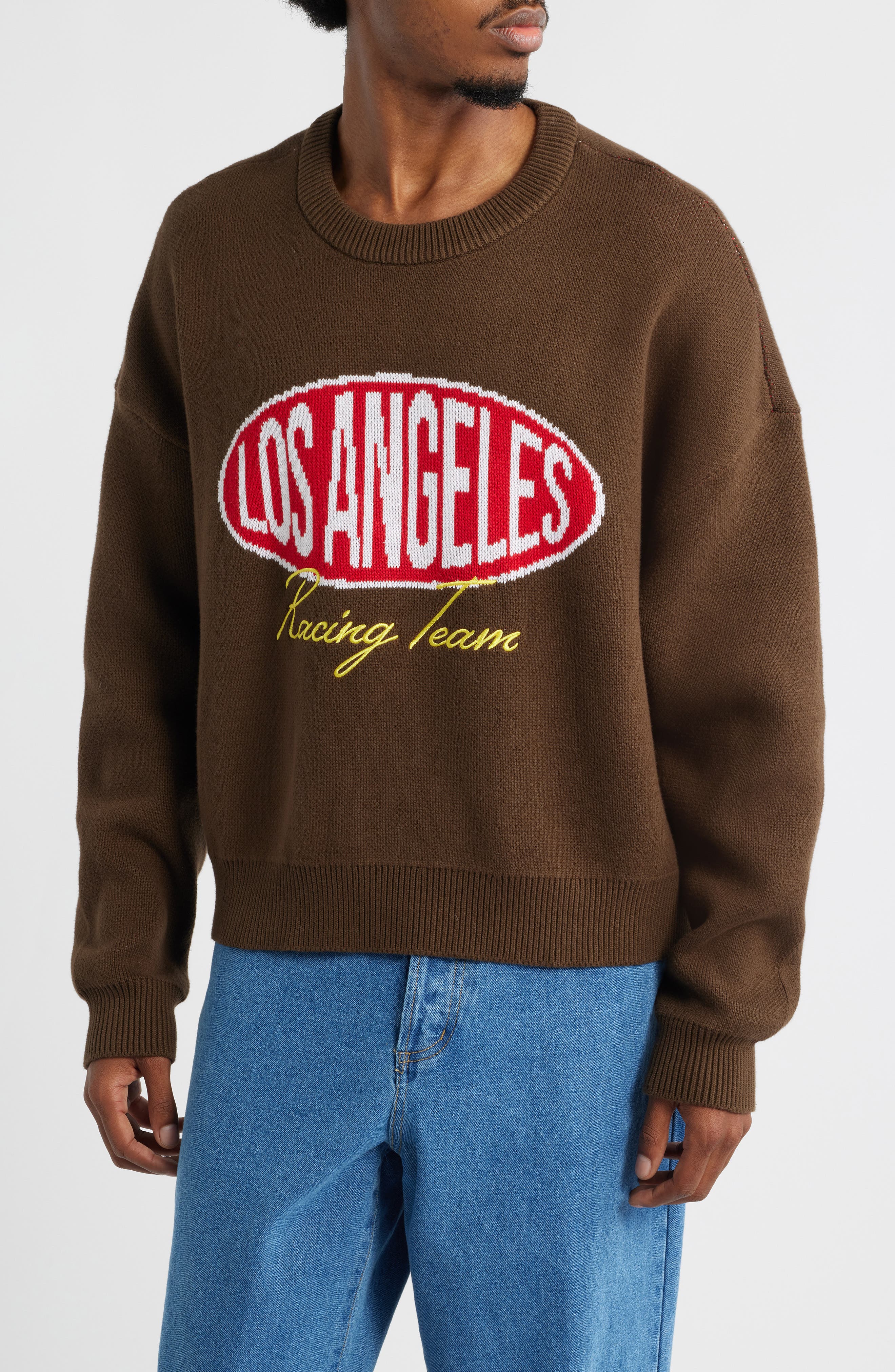 PacSun Racing Team Jacquard Graphic Sweater