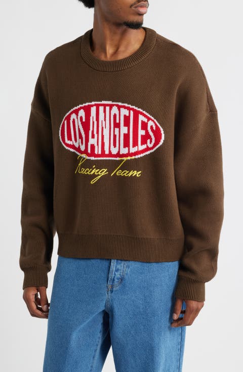 Racing Team Jacquard Graphic Sweater