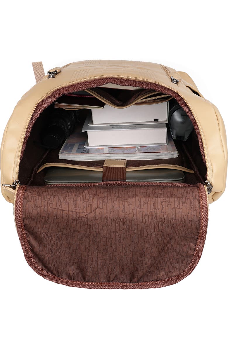 ELLE Roamer 22L Vegan Leather Backpack, Alternate, color, Nude