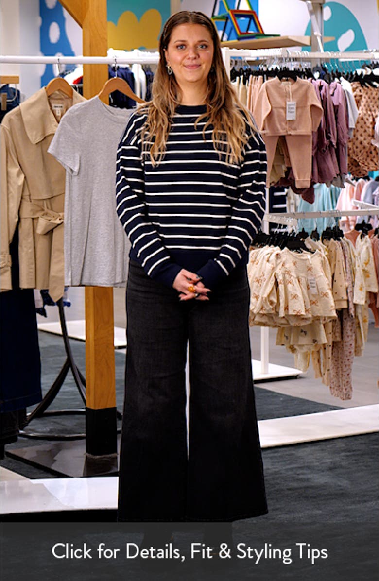 Stripe Pullover Sweatshirt, sales video thumbnail