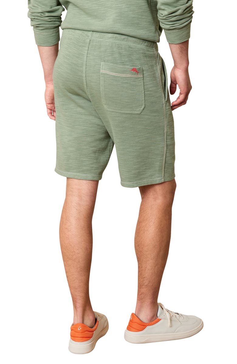 Tommy Bahama Tobago Tie Waist Knit Shorts, Alternate, color, Tropical Fern