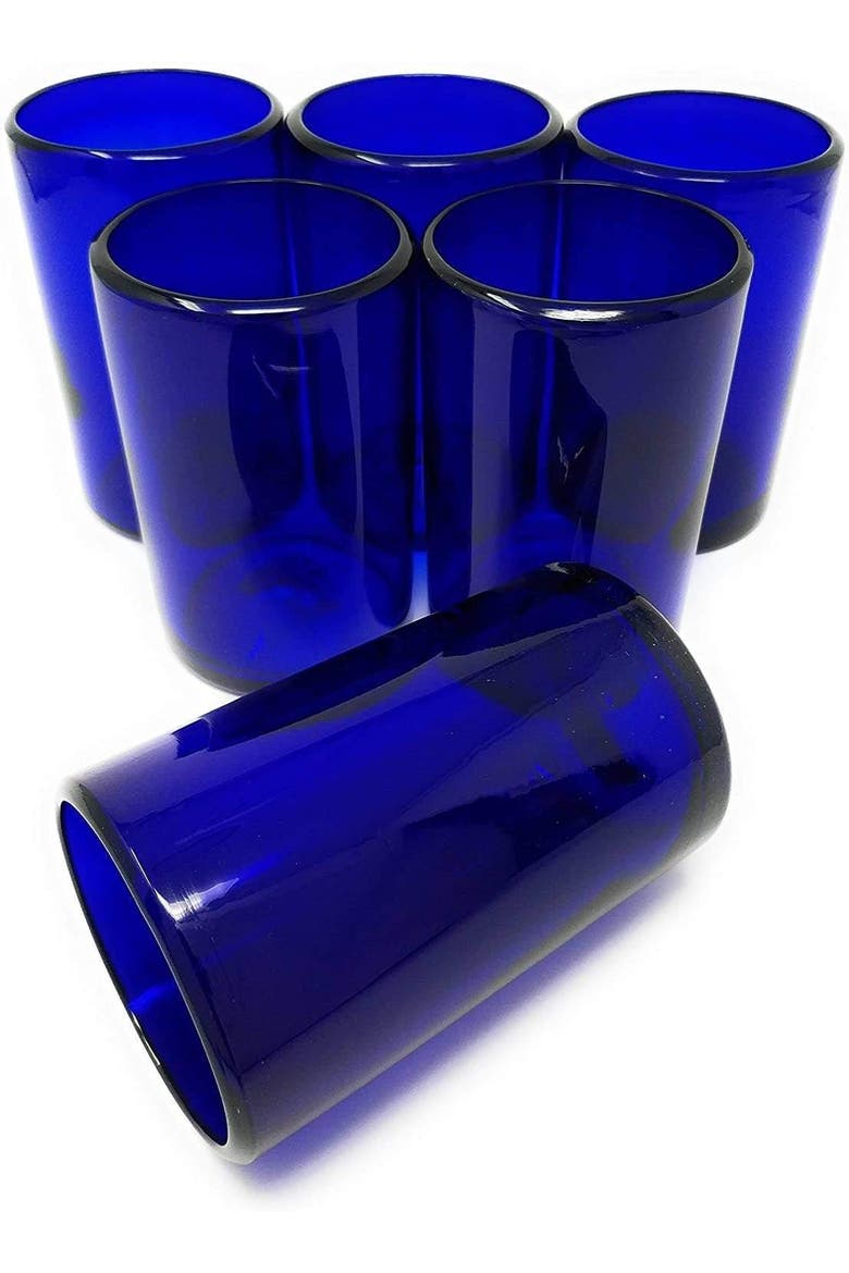 Water Glasses - Set of 6, Alternate, color, Cobalt