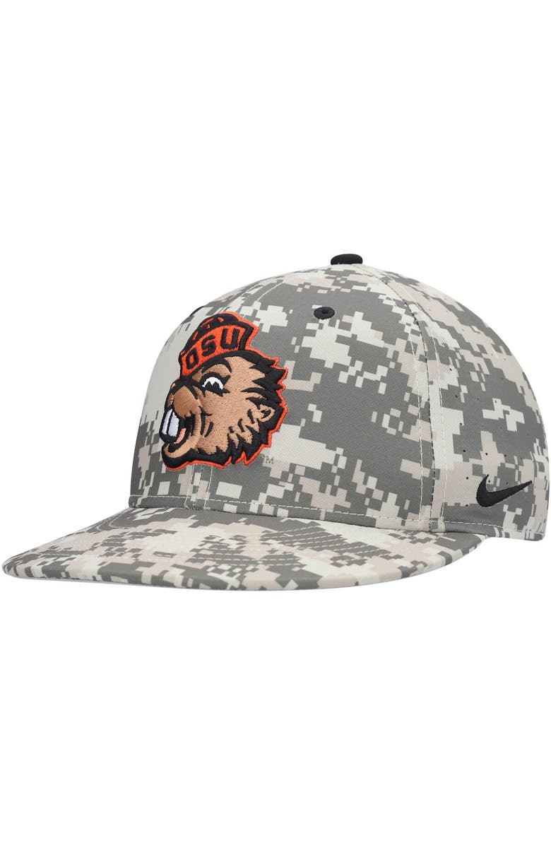 Nike Men's Nike Camo Oregon State Beavers Aero True Baseball Performance Fitted Hat, Alternate, color, 