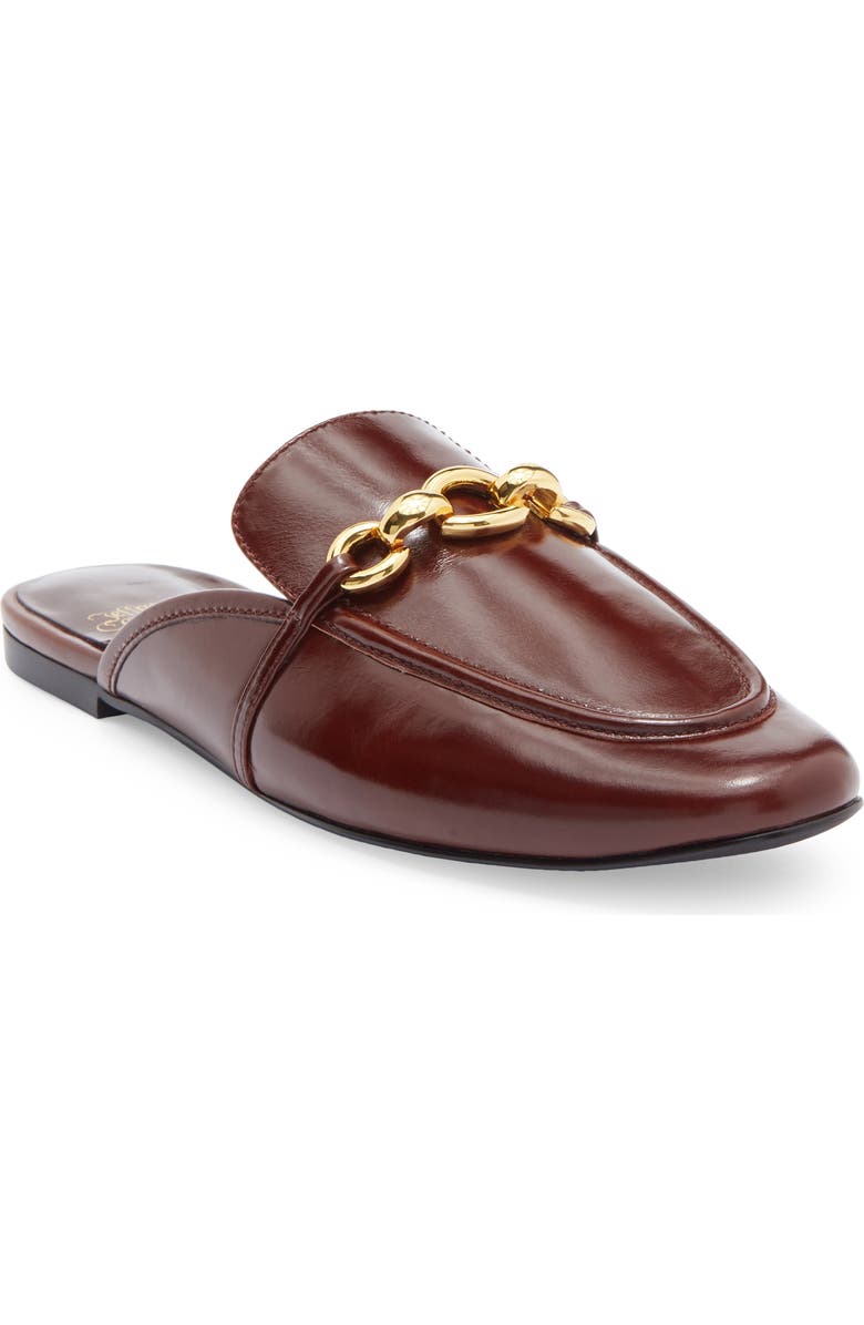 Jeffrey Campbell Clerk Bit Loafer Mule, Main, color, Brown Gold