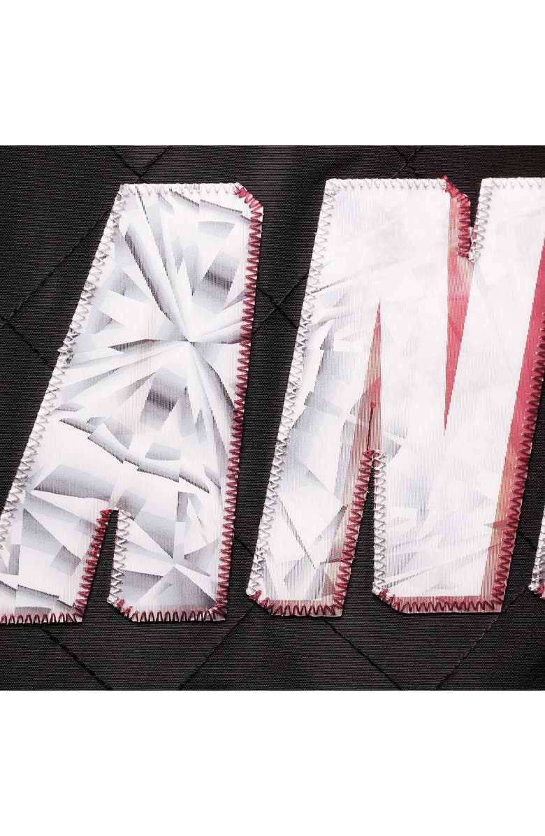 Mitchell & Ness Men's Portland Trail Blazers Black Mitchell & Ness Hardwood Classics 75th Anniversary Authentic Warmup Full-Snap Jacket, Alternate, color, 