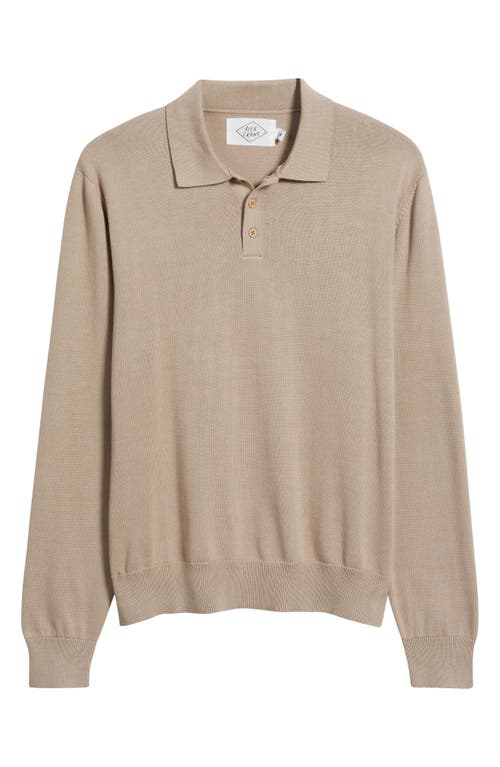 Alex Crane  Feather Organic Cotton Polo Sweater In Pink