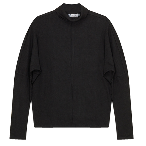 Dolman Sleeve Turtleneck Thin Knit Sweater