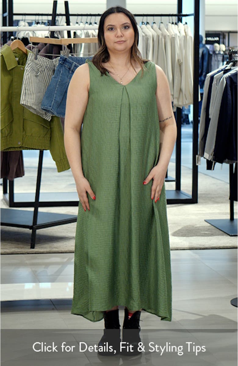 Lauria Twist Strap Texture Maxi Dress, sales video thumbnail