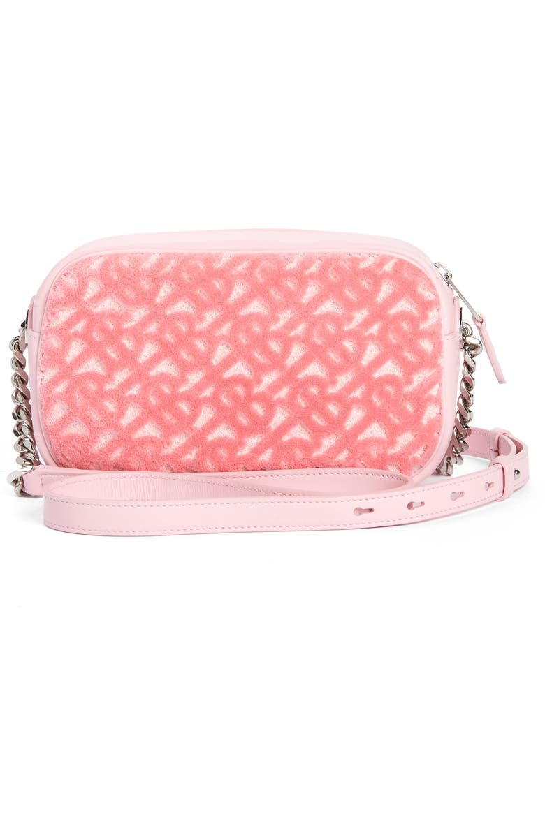 Burberry Mini Lola TB Monogram Toweling Camera Crossbody Bag, Alternate, color,