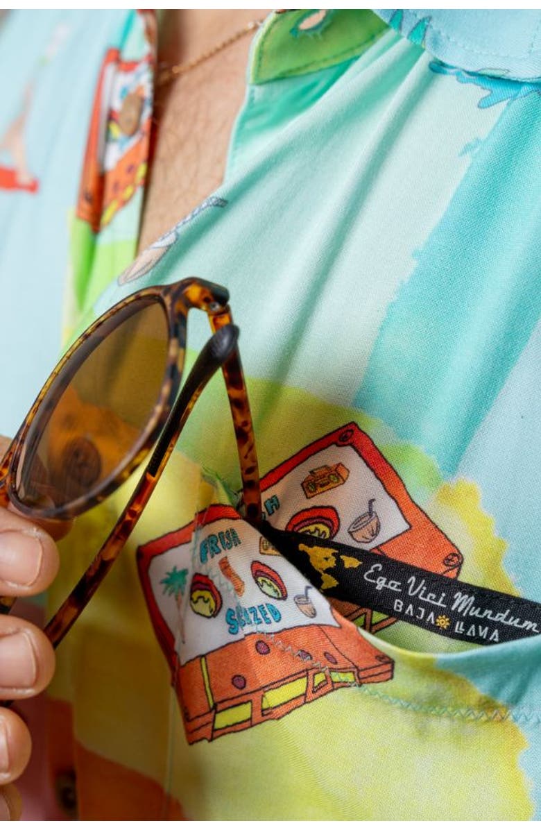 Baja Llama Fresh Squeezed - Nighthawk Button Up, Alternate, color, Multi