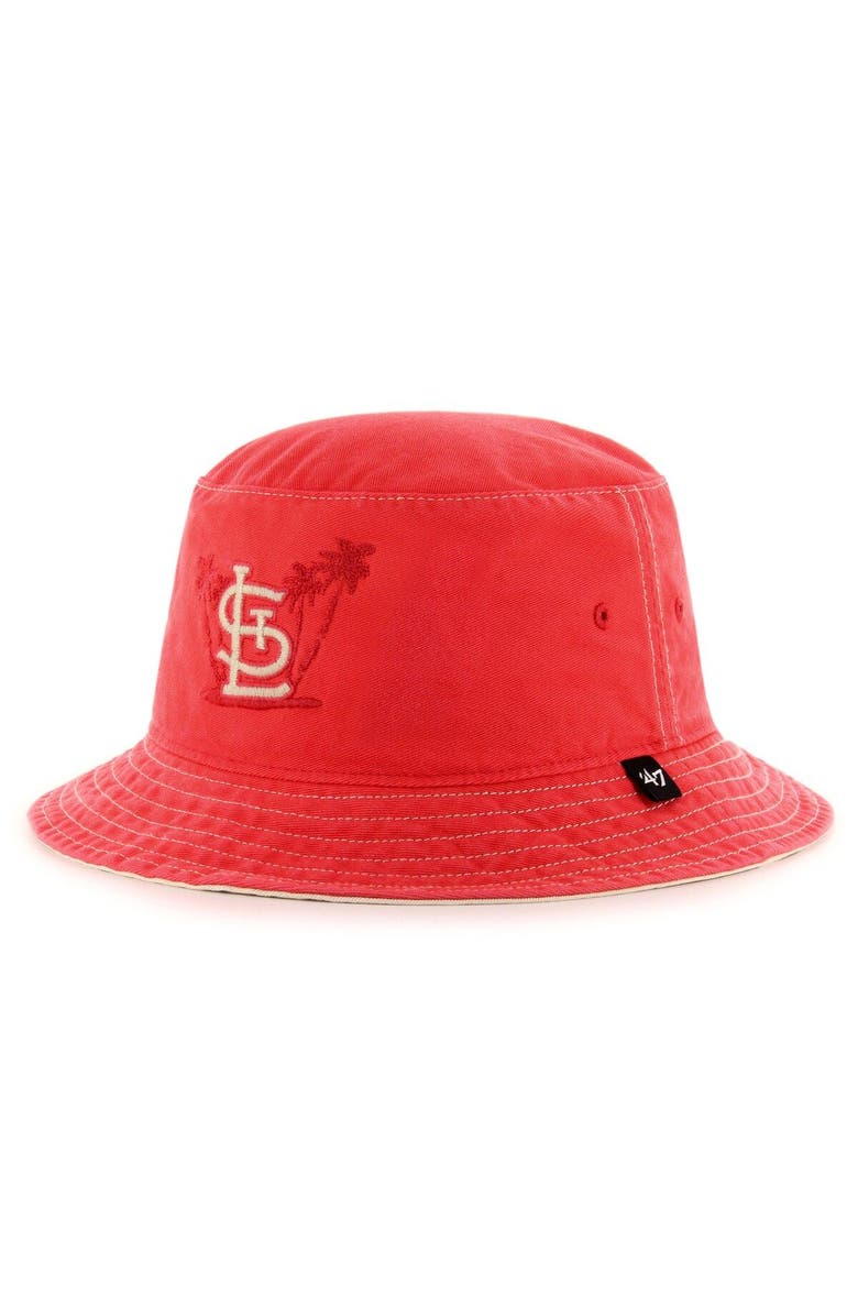 '47 Men's '47 Red St. Louis Cardinals Trailhead Bucket Hat, Main, color,