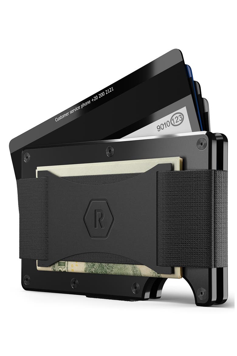 Metal Aluminum RFID Cash Strap, Alternate, color, ROYAL BLACK