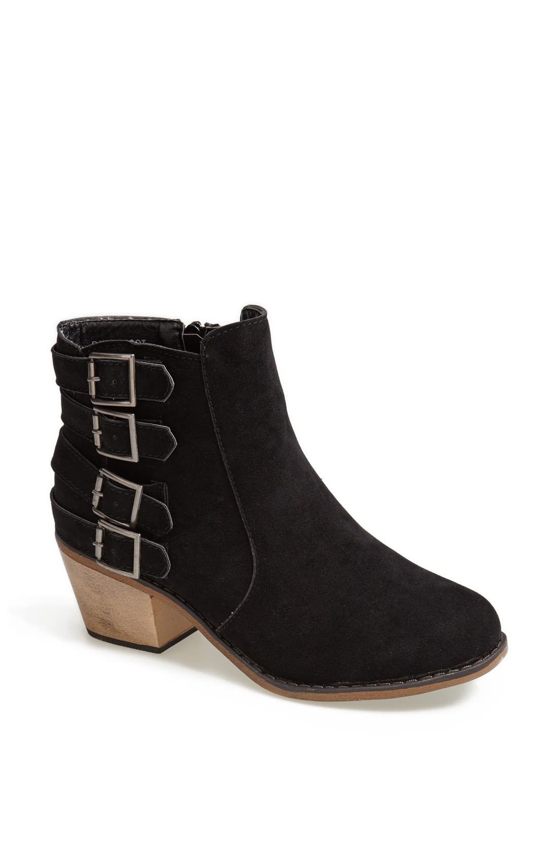 'Cathy' Boot, Main, color, BLACK